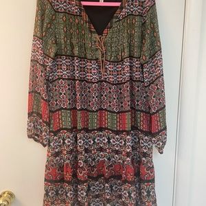 New York Collection Multi Print Dress